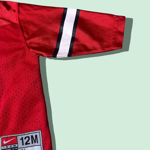 Baby Nike Team Wisconsin Badgers College Red Jersey Top Size 12 Months - Picture 7 of 9